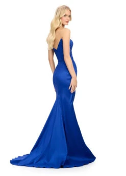 Harlow Gown -Naked Dresses Store ASHLEYlauren 11752 Royal Blue Harlow Evening Gown. Back