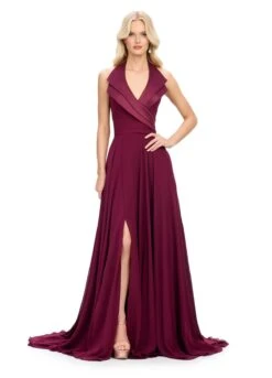 Kendal Gown 8 Kendal Gown -Naked Dresses Store ASHLEYlauren 11753 Wine Kendal Evening Gown