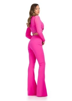 Sofia Two Piece Suit -Naked Dresses Store ASHLEYlauren 11761 Fuchsia Sofia Two Piece Suit. Back