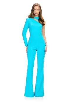 Kayla Jumpsuit 6 Kayla Jumpsuit -Naked Dresses Store ASHLEYlauren 11764 Turquoise Kayla Jumpsuit
