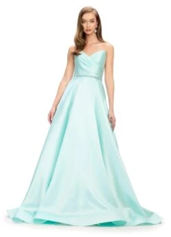 Nyla Gown -Naked Dresses Store ASHLEYlauren 11773 Aqua Nyla Evening Gown