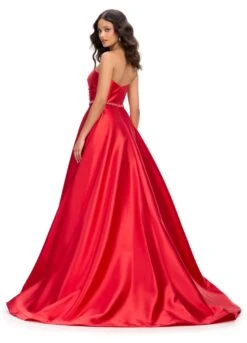 Nyla Gown -Naked Dresses Store ASHLEYlauren 11773 Red Nyla Evening Gown. Back