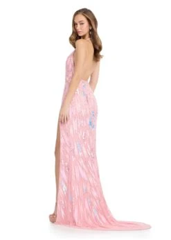 Fiorenza Gown -Naked Dresses Store ASHLEYlauren 11788 Pink Fiorenza Evening Gown. Back