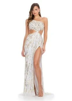 Cirilla Gown 16 Cirilla Gown -Naked Dresses Store ASHLEYlauren 11789 Silver Gold Cirilla Evening Gown