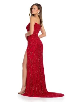London Gown 24 London Gown -Naked Dresses Store ASHLEYlauren 11817 Red London Evening Gown. Back