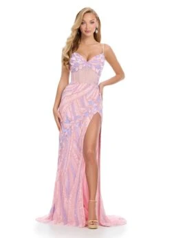Pia Gown -Naked Dresses Store ASHLEYlauren 11821 Lilac Pink Pia Evening Gown