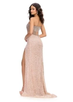 Gio Gown 21 Gio Gown -Naked Dresses Store ASHLEYlauren 11830 Gio Evening Gown Nude Back