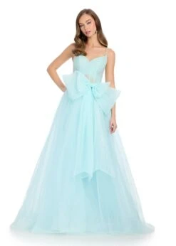 Miley Gown -Naked Dresses Store ASHLEYlauren 11841 Sky Blue Miley Evening Gown