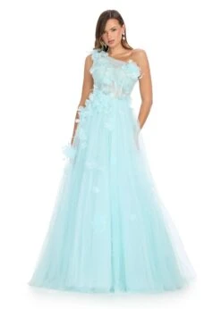 Rae Gown -Naked Dresses Store ASHLEYlauren 11843 Sky Blue Rae Evening Gown