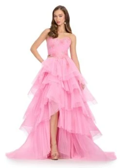 Heiress Gown -Naked Dresses Store ASHLEYlauren 11845 Pink Heiress Evening Gown