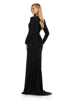 Noor Gown 15 Noor Gown -Naked Dresses Store ASHLEYlauren 11846 Black Noor Evening Gown. Back