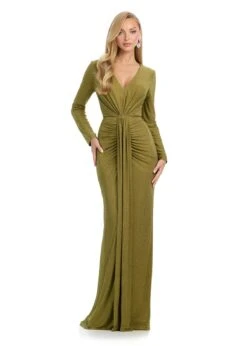 Noor Gown 12 Noor Gown -Naked Dresses Store ASHLEYlauren 11846 Olive Noor Evening Gown