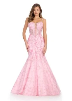 Adiella Gown 6 Adiella Gown -Naked Dresses Store ASHLEYlauren 11848 Pink mermaid gown