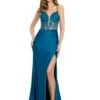 Louisa Gown -Naked Dresses Store ASHLEYlauren 11850 Peacock Louisa Evening Gown