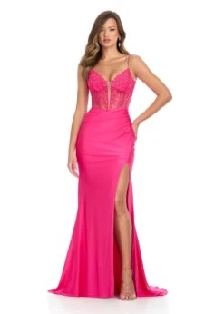 Louisa Gown 10 Louisa Gown -Naked Dresses Store ASHLEYlauren 11850 Pink Paris Evening Gown
