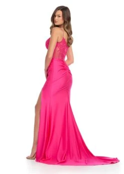 Louisa Gown 11 Louisa Gown -Naked Dresses Store ASHLEYlauren 11850 Pink Paris Evening Gown. Back