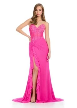 Cici Gown -Naked Dresses Store ASHLEYlauren 11852 Hot Pink Cici Evening Gown