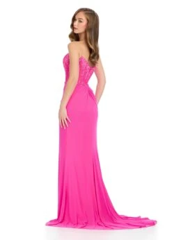 Cici Gown -Naked Dresses Store ASHLEYlauren 11852 Hot Pink Cici Evening Gown. Back