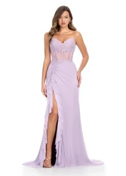Cici Gown -Naked Dresses Store ASHLEYlauren 11852 Lilac Cici Evening Gown