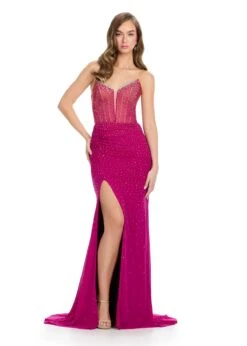Kirsten Gown -Naked Dresses Store ASHLEYlauren 11864 Berry Kirsten Evening Gown
