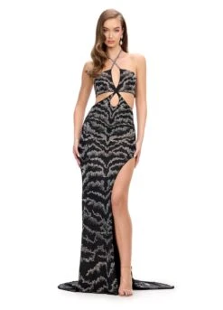 Sierra Gown -Naked Dresses Store ASHLEYlauren 11865 Black Sierra Evening Gown