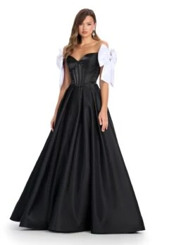 Lavinia Gown 16 Lavinia Gown -Naked Dresses Store ASHLEYlauren 11871 Black White Lavinia Evening Gown