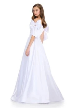 Lavinia Gown 23 Lavinia Gown -Naked Dresses Store ASHLEYlauren 11871 White Lavinia Evening Gown. Back