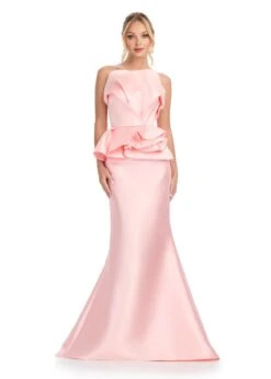 Selina Gown -Naked Dresses Store ASHLEYlauren 11874 Blush Selina Evening Gown