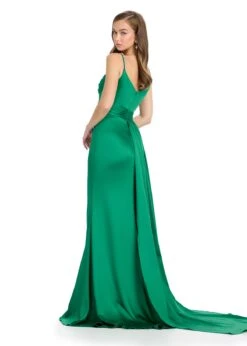 Valeria Gown -Naked Dresses Store ASHLEYlauren 11887 Green Valeria Gown. Back