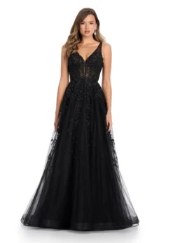 Anabella Gown -Naked Dresses Store ASHLEYlauren 11892 Black Anabella Evening Gown