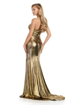 Harmony Gown 10 Harmony Gown -Naked Dresses Store ASHLEYlauren 11896 Gold Harmony Evening Gown.Back