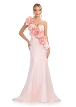 Huda Gown -Naked Dresses Store ASHLEYlauren 11898 Blush Huda Evening Gown