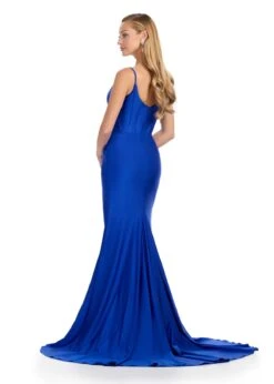 Pandora Gown -Naked Dresses Store ASHLEYlauren 11900 Royal Blue Pandora Evening Gown. Back