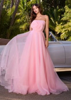 Freya Gown -Naked Dresses Store ASHLEYlauren 11913 Ice Pink Freya Evening Gown. Editorial