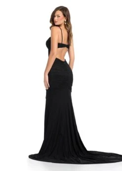 Santana Gown -Naked Dresses Store ASHLEYlauren 11930 Black Santana Evening Gown.Back