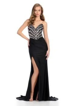 Tori Gown -Naked Dresses Store ASHLEYlauren 11933 Black Tori Evening Gown