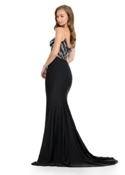 Tori Gown -Naked Dresses Store ASHLEYlauren 11933 Black Tori Evening Gown. Back