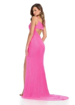 Kiri Gown -Naked Dresses Store ASHLEYlauren 11939 Hot Pink Kiri Evening Gown. Back