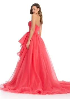 Bellina Gown 9 Bellina Gown -Naked Dresses Store ASHLEYlauren 11951 Coral Bellina Evening Gown. Back