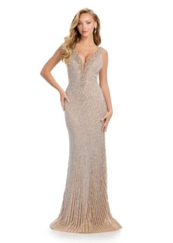 Sicily Gown 10 Sicily Gown -Naked Dresses Store ASHLEYlauren 11955 Silver Sicily Evening Gown