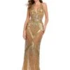 Lozaro Gown -Naked Dresses Store ASHLEYlauren 11956 Gold Lozaro Evening Gown