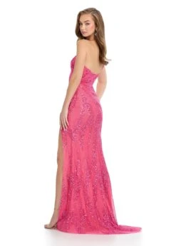 Azalea Gown -Naked Dresses Store ASHLEYlauren 11960 Hot Pink Azalea Evening Gown. Back