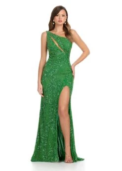Azalea Gown -Naked Dresses Store ASHLEYlauren 11960 Lime Green Azalea Evening Gown