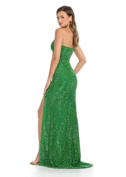 Azalea Gown -Naked Dresses Store ASHLEYlauren 11960 Lime Green Azalea Evening Gown. Back