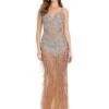Silvana Gown -Naked Dresses Store ASHLEYlauren 11962 Silver Silvana Evening Gown
