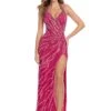 Novia Gown -Naked Dresses Store ASHLEYlauren 11964 Fuchsia Novia Evening Gown