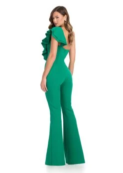 Tiffany Jumpsuit -Naked Dresses Store ASHLEYlauren 11965 Emerald Green Tiffany Jumpsuit. Back