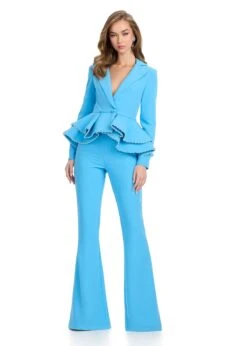 Pearl Two Piece Suit -Naked Dresses Store ASHLEYlauren 11972 Sky Blue Pearl Two Piece Suit