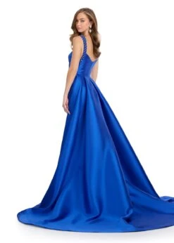 Naked Dresses Store -Naked Dresses Store ASHLEYlauren 11979 Royal Blue Kaleena Evening Gown. Back