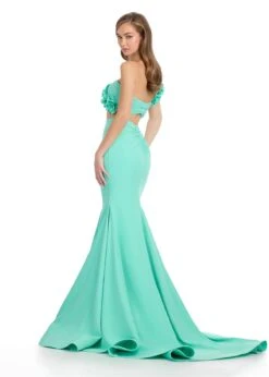 Paloma Two Piece Gown -Naked Dresses Store ASHLEYlauren 11981 Aqua Paloma Two Piece Gown. Back